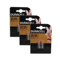Pilha Alcalina MN21 23 A23 12V DURACELL 2U Kit 3