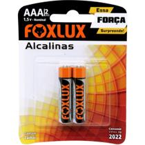 Pilha alcalina palito AAA blister com 2 unidades - Foxlux