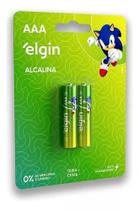 Pilha alcalina palito aaa c/02 - elgin