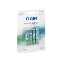 Pilha alcalina palito AAA com 4 unidades - Elgin