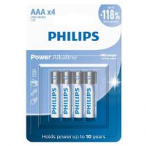 Pilha alcalina palito AAA com 4 unidades LR03P4B/59 - Philips Pilha alcalina palito AAA com 4 unidades LR03P4B/59 - Philips