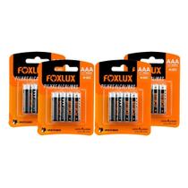 Pilha Alcalina Palito Aaa Foxlux Com 16 Unidades