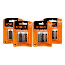 Pilha Alcalina Palito AAA Foxlux com 16 Unidades