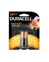 Pilha alcalina palito duracell aaa com 2un