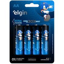 Pilha Alcalina Pequena AA 10 BLISTERSX4UNIDS. Caixa
