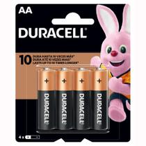 Pilha Alcalina Pequena AA - 4 unidades - Duracell