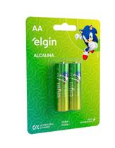 Pilha Alcalina Pequena Aa Blister Com 02 Unidades Sonic