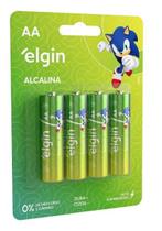 Pilha Alcalina Pequena Aa Blister Com 04 Unidades Sonic