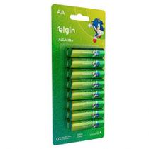 Pilha alcalina pequena AA com 16 unidades - Elgin Pilha alcalina pequena AA com 16 unidades - Elgin