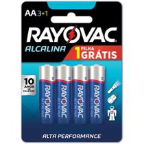 Pilha Alcalina Pequena AA Leve 4 Pague 3 Blister com 4