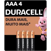 Pilha Alcalina Pequena AAA C/4 (96390) - Duracell Pilha Alcalina Pequena AAA C/4 (96390) - Duracell