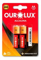 Pilha Alcalina Pequena Blister - Aa 2 Unidades - Ourolux Pilha Alcalina Pequena Blister - Aa 2 Unidades - Ourolux
