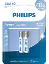 Pilha Alcalina Philips AAA LR03P2B/59 Blister C/2 Und Pilha Alcalina Philips AAA LR03P2B/59 Blister C/2 Und