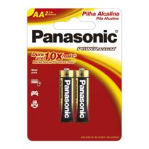 Pilha Alcalina Power Alkaline AA 1.5v 02 Unidades -Panasonic