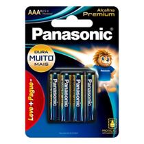 Pilha Alcalina Premium Panasonic 1,5V AAA6 3108