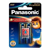 Pilha Alcalina Premium Panasonic Aa Pequena 02 Unidades Lr6egr/2b96 F108