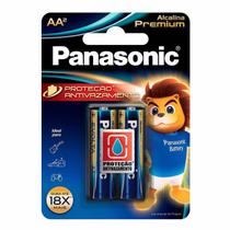 Pilha Alcalina Premium Panasonic Aa Pequena 02 Unidades Lr6egr/2b96 - Pç / 2
