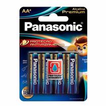 Pilha Alcalina Premium Panasonic Aa Pequena 04 Unidades Lr6egr/4b96 F108