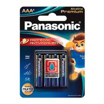 Pilha Alcalina Premium Panasonic Aaa Palito 04 Unidades Lr03egr/4b96
