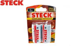 Pilha Alcalina Steck Médio C C/02