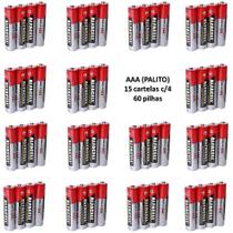 Pilha Alfacell AA e AAA 1,5v Caixa c/ 60 unidades