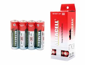 Pilha alfacell comum pq aa 1.5v c/4 - tubo 40
