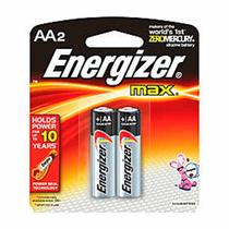 Pilha Alkaline AA PEQUENA com 02 Energizer Max