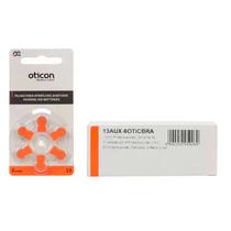 Pilha Aparelho Auditivo 13 Pr48 Oticon - 5 Cartelas (30 Baterias)