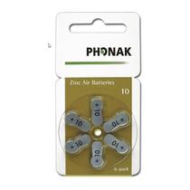 Pilha Auditiva 10 Phonak Bateria Pr70 6 unidades