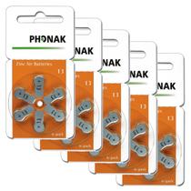 Pilha Auditiva 13 Phonak Bateria Pr48 kit 30 unidades