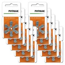 Pilha Auditiva 13 Phonak Bateria Pr48 kit 60 unidades
