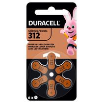 Pilha Auditiva 312 (cartela Com 6 Unidades) Duracell Pilha Auditiva 312 (cartela Com 6 Unidades) Duracell