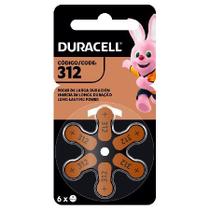Pilha Auditiva 312 (cartela Com 6 Unidades) Duracell Pilha Auditiva 312 (cartela Com 6 Unidades) Duracell