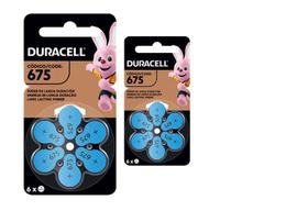 Pilha Auditiva 675 Duracell Original Longa Duração C/12 Un