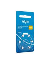 Pilha Auditiva Elgin PR70 Tamanho 10/230 1,4V Com 6 Unidades
