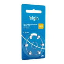 Pilha Auditiva Elgin Pr70 Tamanho 10/230 1,4v Com 6 Unidades
