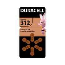 Pilha Auditiva nº 312 DURACELL com 6 unidades