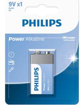 Pilha Bateria 9 Volts Alcalina Philips 6LR61 Pilha Bateria 9 Volts Alcalina Philips 6LR61