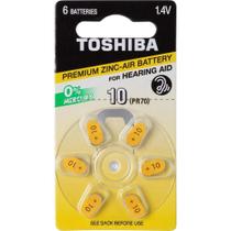 Pilha Bateria Auditiva Toshiba 10 PR70 PR536 DP-6 unidades
