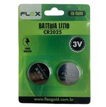 Pilha Bateria CR 2025 de Litio cartela c/2 unid Flex - BAZZI COMPANY COM