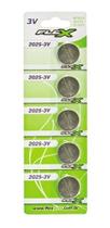 Pilha Bateria CR2025 Lithium 3V Flex Cartela com 5 Unidades