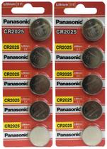 Pilha Bateria CR2025 Panasonic 10 unidades
