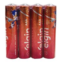 Pilha Bateria Palito AAA Elgin 1,5v 8 Unidades de Zinco Carvão Pilha Bateria Palito AAA Elgin 1,5v 8 Unidades de Zinco Carvão