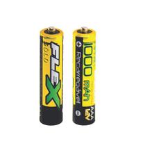 Pilha Bateria Recarregável AAA 3A 1000 MAh Palito (UNIDADE) - Flex Gold