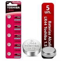 Pilha Bateria Tipo Botão Alcalina LR44 1.5V A76 GPA76 V13GA AG13 L1154 Toshiba - Cartela 5 Peças Pilha Bateria Tipo Botão Alcalina LR44 1.5V A76 GPA76 V13GA AG13 L1154 Toshiba - Cartela 5 Peças