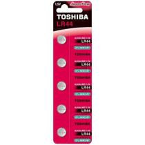 Pilha Botão Alcalina 1,5V LR44 (C/5 Pilhas)Toshiba