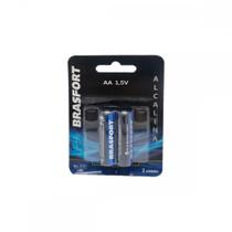 Pilha Brasfort Alc Pequena Aa C/02