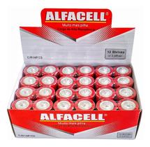 Pilha C Média Tamanho C Alfacell 1.5v Caixa Com 24 Uni Pilha C Média Tamanho C Alfacell 1.5v Caixa Com 24 Uni