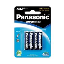Pilha Comum Palito AAA4 Com 4 Unidades Panasonic Pilha Comum Palito AAA4 Com 4 Unidades Panasonic