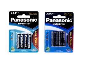 Pilha Comum Panasonic Aaa Super Hyper Pequena Com 8 Unidades